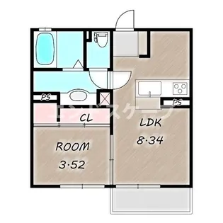 エタルナ倉賀野 Ⅱ【1階】の間取り