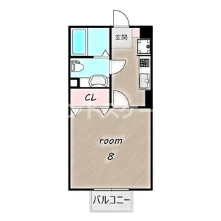 ナカイパレスA【2階】の間取り