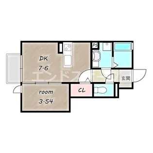 グラシア【1階】の間取り