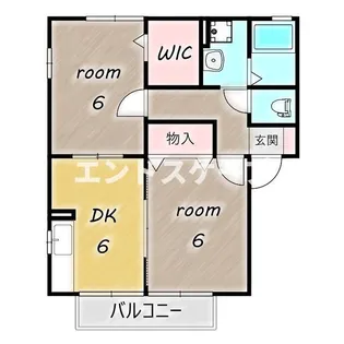 リヴィエールToki A【1階】の間取り