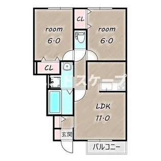 コンクパール【1階】の間取り