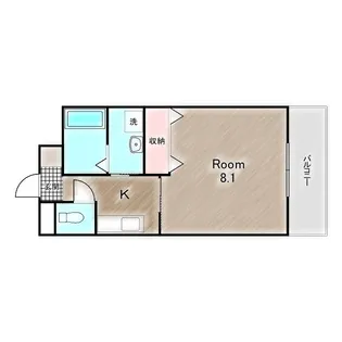 ルパンハウス【109号室】の間取り