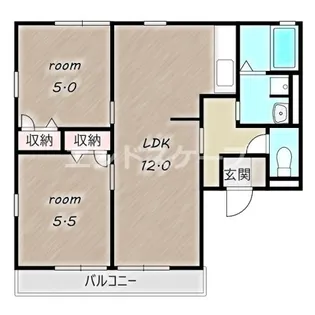 レトア フリーゼA【1階】の間取り