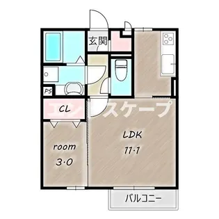 シャトレグラン【2階】の間取り