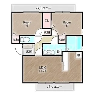 ベルテ【3階】の間取り