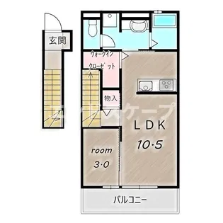 サンライトレジデンス Ⅲ【2階】の間取り