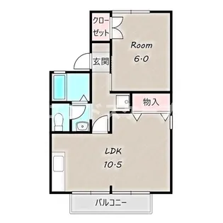 グリーンパーク倉賀野 A【1階】の間取り