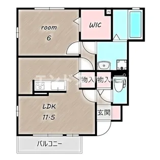 リノ B【1階】の間取り