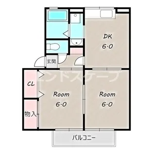 プルニエK【1階】の間取り
