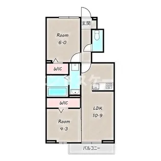 アークイースト【1階】の間取り