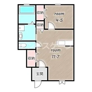 Diamond square【1階】の間取り