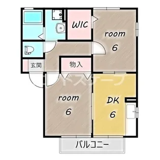 リヴィエールToki A【2階】の間取り