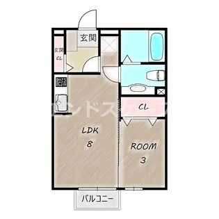 メゾン ソニア B【1階】の間取り