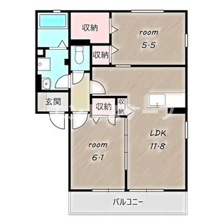 ベルフォーレ【2階】の間取り
