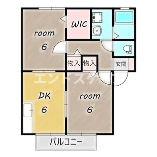ニューポワールA【1階】の間取り