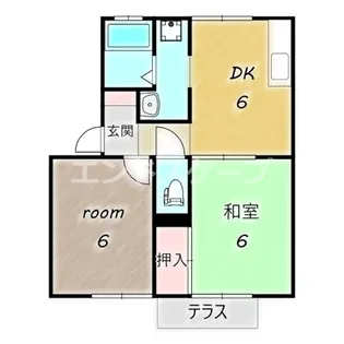 スプリングコート【101号室】の間取り