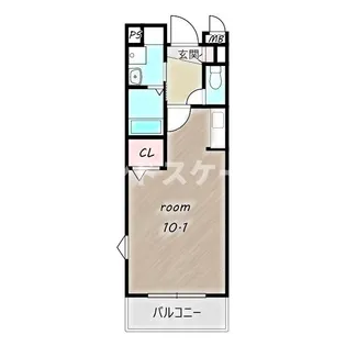 ナカイパレス PartⅡ【3階】の間取り