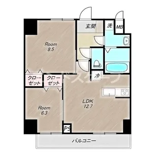 グラン・ルポ高崎【6階】の間取り