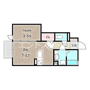 グラシア【1階】の間取り