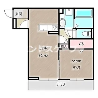 ラクーア【2階】の間取り
