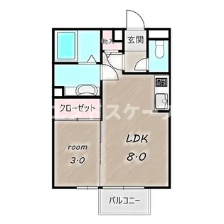 ヴィラージュレヨン A【1階】の間取り