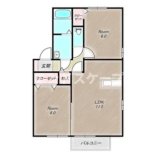 サニーイースト【201号室】の間取り