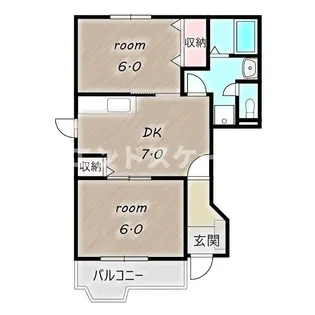 サルドセジュールA【1階】の間取り