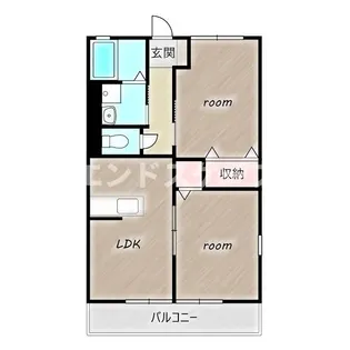 パークハイツII【2階】の間取り