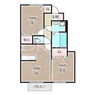 コンフォート A【1階】の間取り