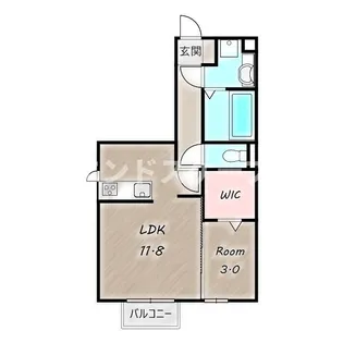 クレシェンテHR【1階】の間取り