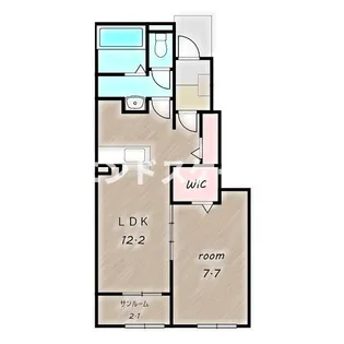 モンテリザイア藤岡 Ⅱ【1階】の間取り