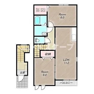 ラスティング フォーチュン【2階】の間取り