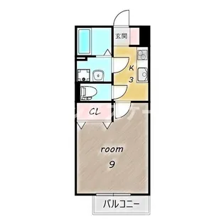 グランモンターニュ【108号室】の間取り