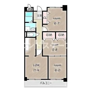 グランドレジデンス【2階】の間取り