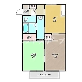 メゾン・ド・カメリア【1階】の間取り