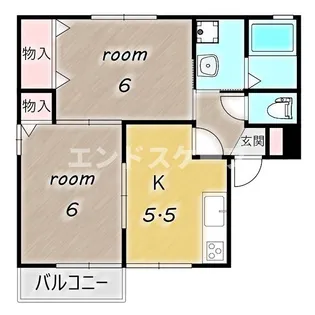 ミンガル【1階】の間取り