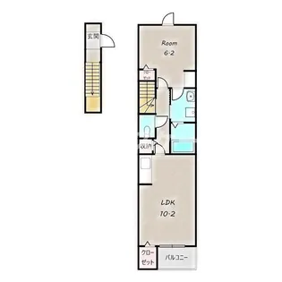 ストームキャット【2階】の間取り