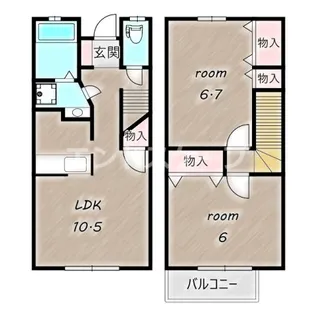 メゾネット南雲 Aの間取り