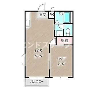 シティーパル【2階】の間取り