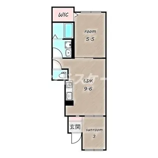 Sun Frouge Ⅲ【1階】の間取り