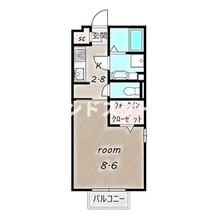 ガーデニア【2階】の間取り