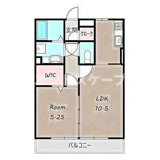 ハイグレードみずほ野【1階】の間取り