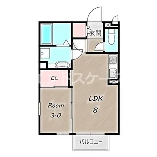 ルミエール和田橋【1階】の間取り