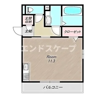 マヌール【2階】の間取り