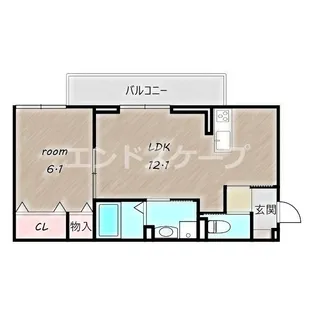 カスタリアⅦ【1階】の間取り