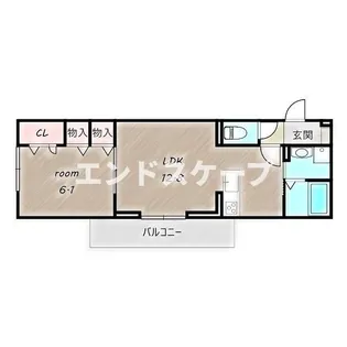 カスタリアⅦ【3階】の間取り