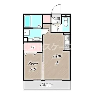 ジュネス稲荷塚【1階】の間取り