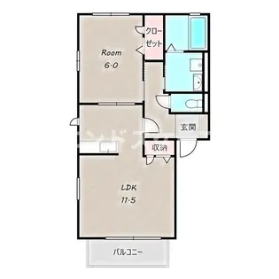 ルミエールA【2階】の間取り