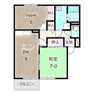 メゾン・メルヴェーユ A【2階】の間取り