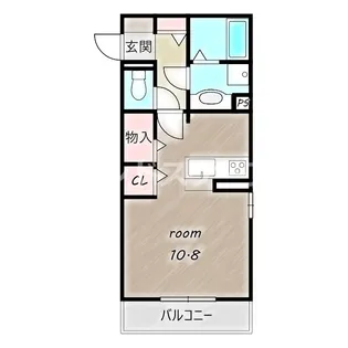サンキエーム前橋【201号室】の間取り